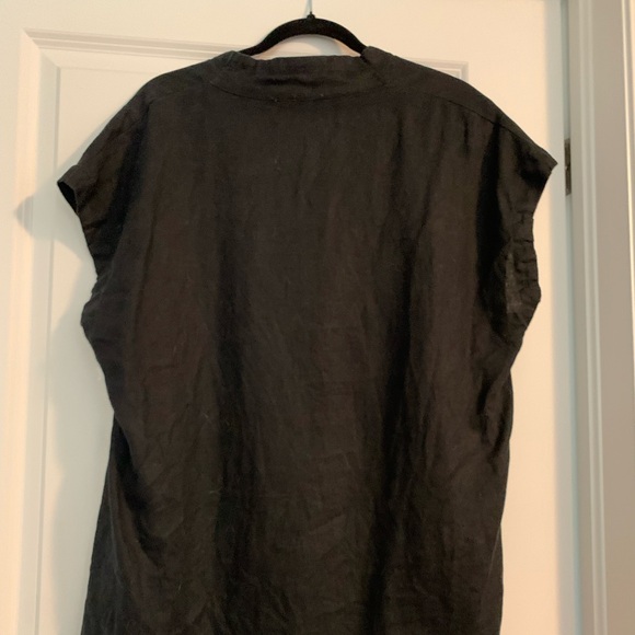 Sympli size L black linen top - Picture 3 of 8